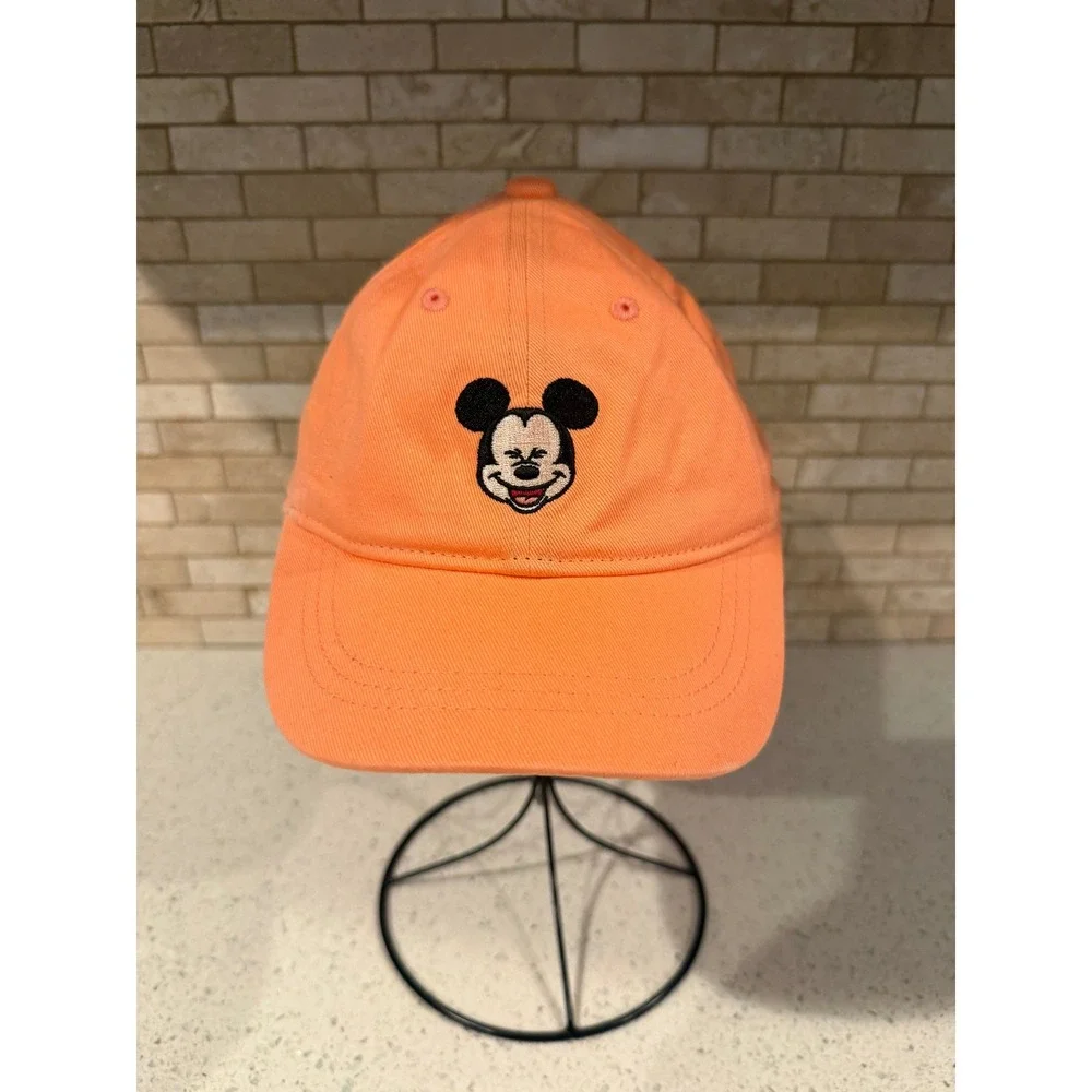 Gap Mickey Mouse Disney Collection Hat 2-3 Years 2T 3T Embroidered Peach